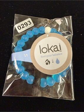 Lokai Kids Blue Beaded Balance Bracelet with White Accent